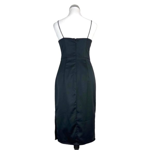 SOLD! Bariano Australia Satin Slip Midi Dress - Picture 4 of 14